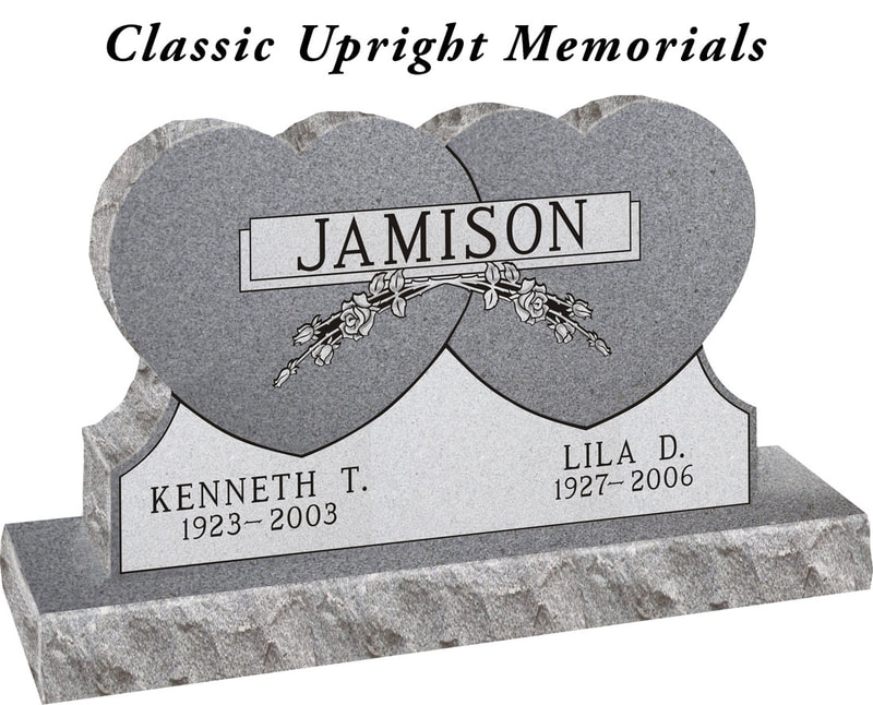 Classic Upright Headstones in Maryland (MD)